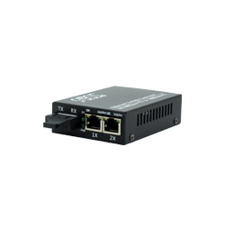 百兆1光2電光纖收發器