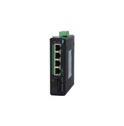 百兆1光4電工業PoE交換機